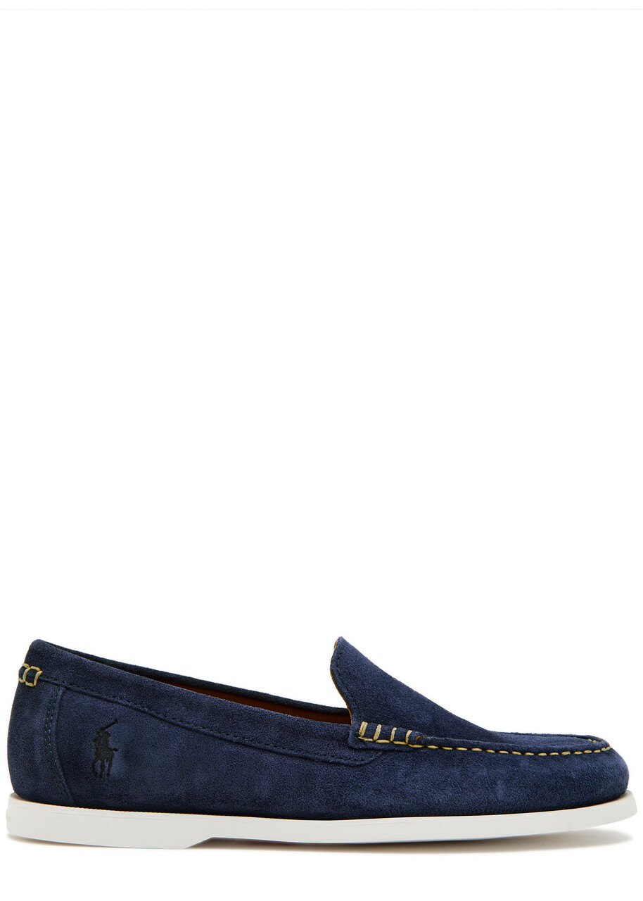 Ralph Polo Lauren US Harrods | Sneakers 89 Train Leather-Blend Navy Lauren Ralph Polo ネイビー モカシン 靴
