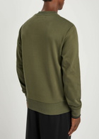 Fred Perry Logo-embroidered Cotton Sweatshirt Green