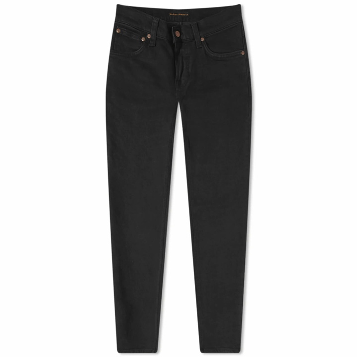 Photo: Nudie Jeans Co Men's Nudie Tight Terry Jean in Soft Black