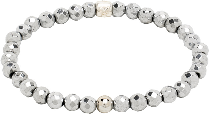 Photo: MASTERMIND WORLD Silver Glass Beads Bracelet