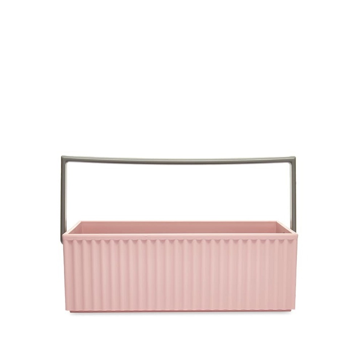 Photo: Hachiman Omnioffre Stacking Storage Box - Small in Pink/Grey
