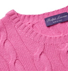 Ralph Lauren Purple Label - Cable-Knit Cashmere Sweater - Men - Pink