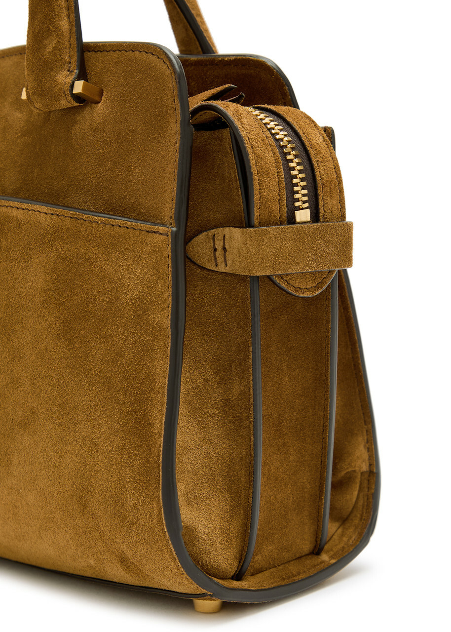 Metier Private Eye Mini Suede top Handle bag - Tan - One Size