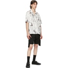 Rhude White and Black Doodle Shirt