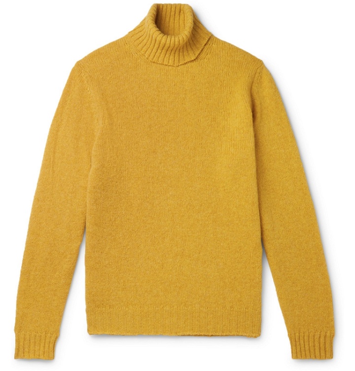 Photo: MAN 1924 - Shetland Wool Rollneck Sweater - Yellow