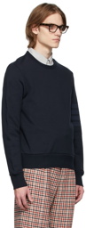 Thom Browne Navy Loopback 4-Bar Sweatshirt