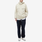 Engineered Garments Men's Cagoule Overshirt in Beige Superfine Poplin