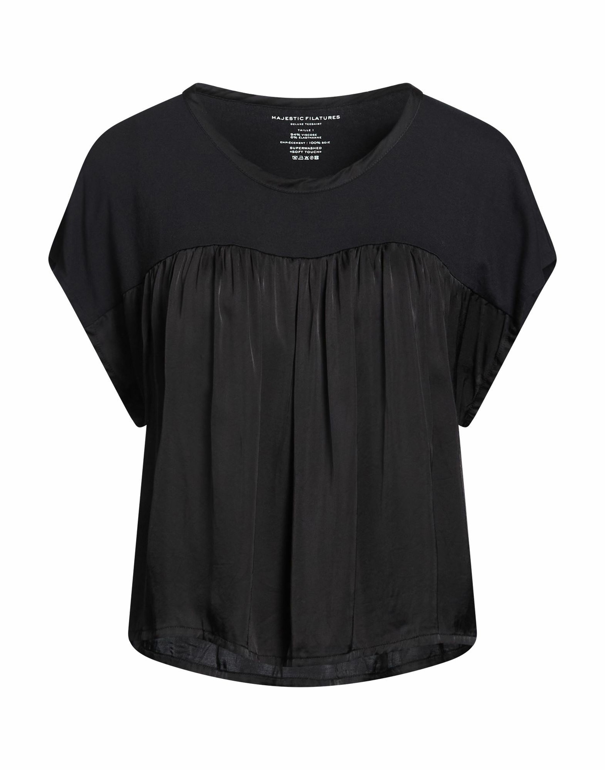 Majestic Filatures Womens T-shirt in Black