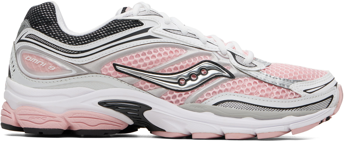 Saucony Pink ProGrid Omni 9 Sneakers