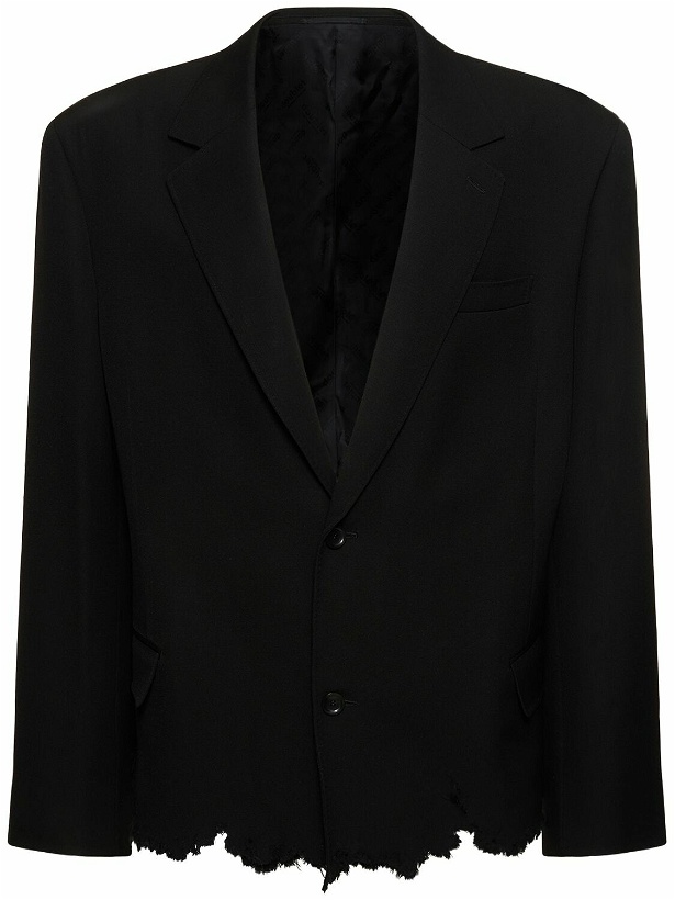 Photo: DOUBLET - Cut Off Oversized Wool Tailored Jacket