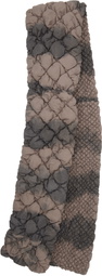 Charlie Constantinou SSENSE Exclusive Taupe Expandable Quilted Scarf