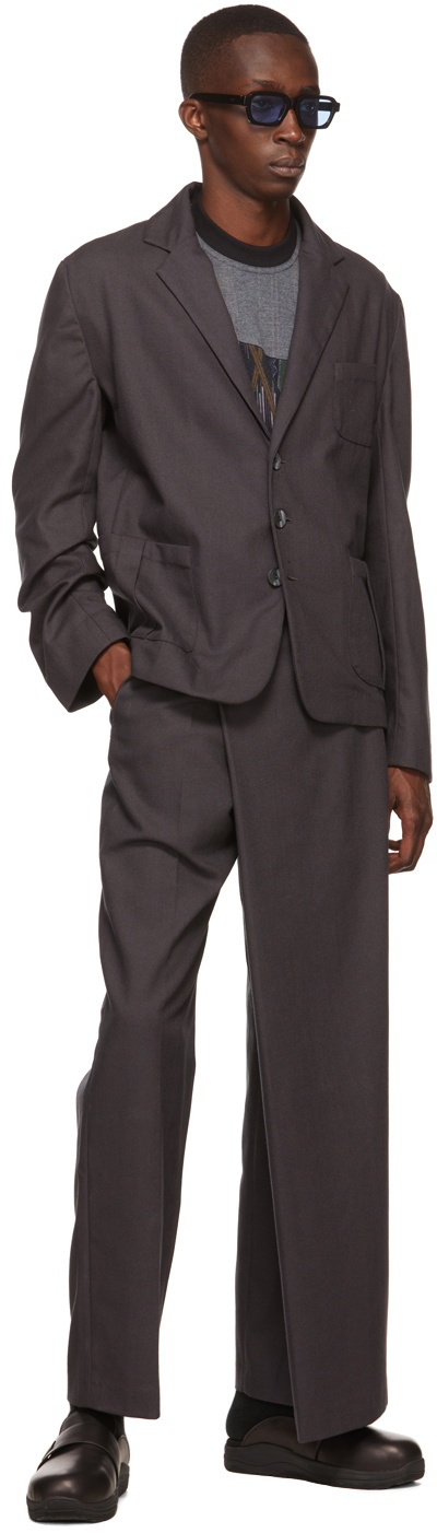 Labrum Gray Cotton Blazer