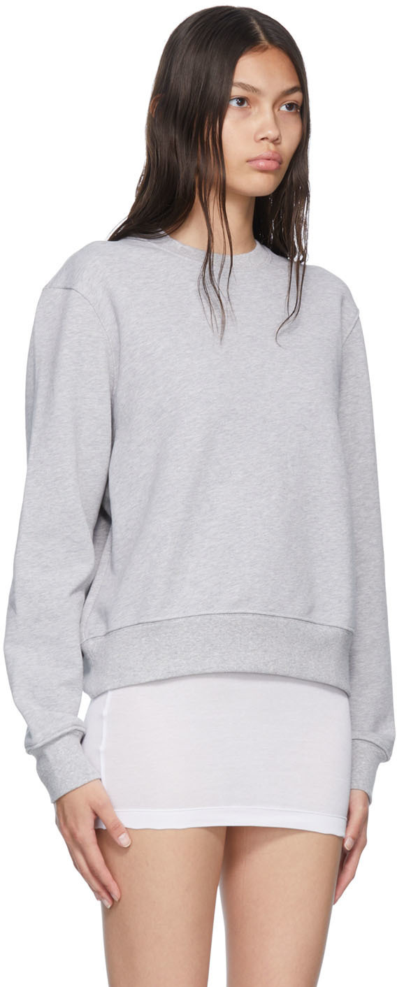 WARDROBE.NYC Gray Cotton Sweatshirt