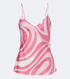 Pucci Marmo silk twill top