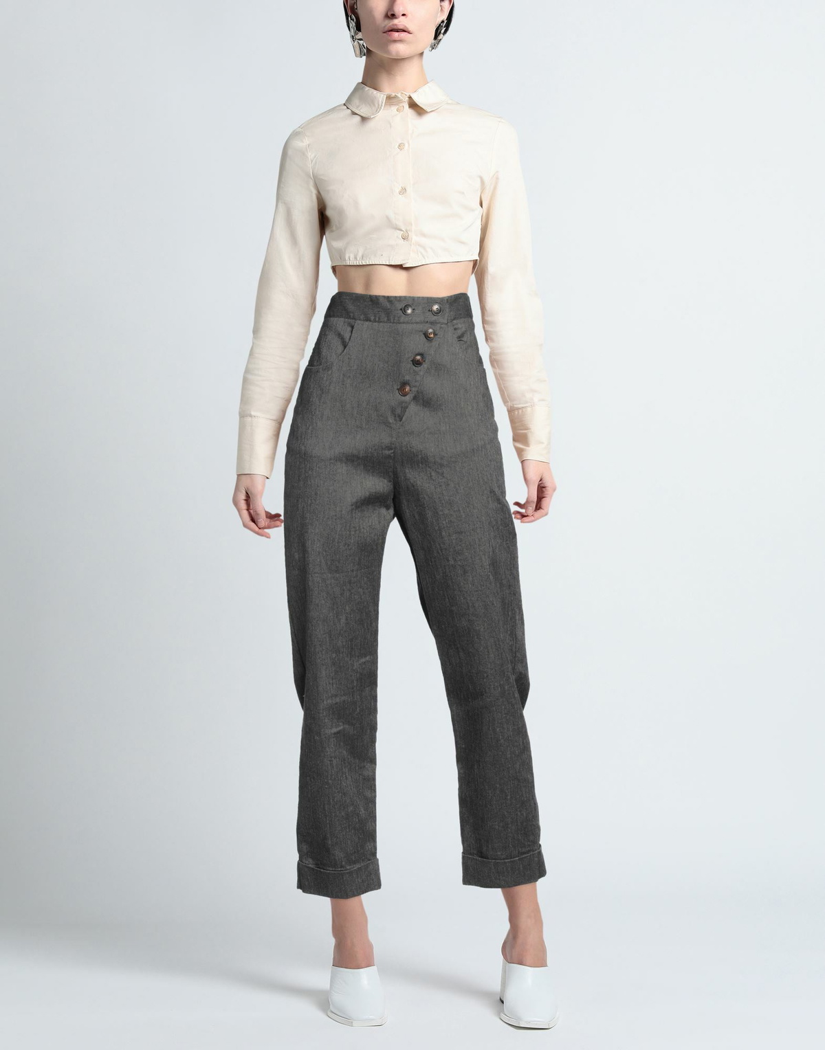 Alessia Santi Womens Pants in Beige