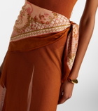 Zimmermann Aster silk-trimmed maxi dress