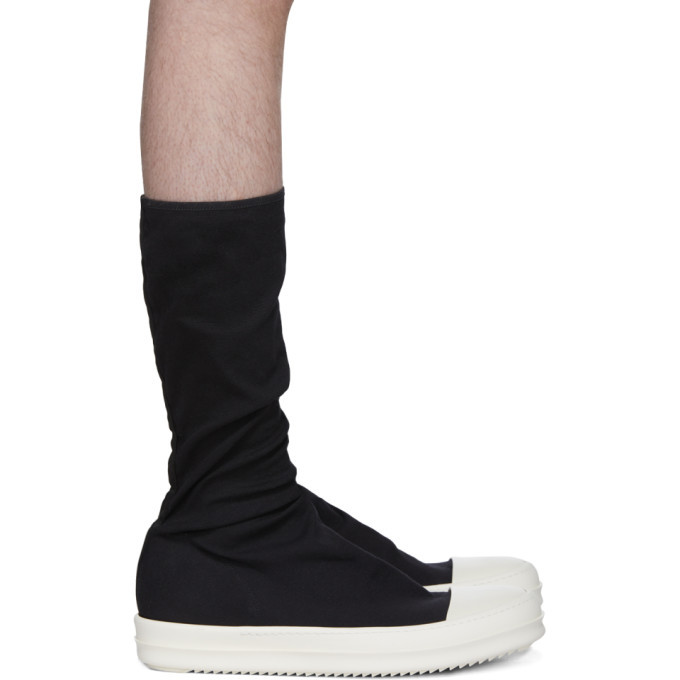 Photo: Rick Owens Drkshdw Black Sock Sneakers