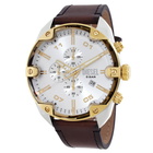 Diesel Spiked Chronograph Quartz Silver Dial Mens Watch DZ4665