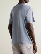 Eleventy - Cotton-Jersey T-Shirt - Blue