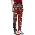 Dolce and Gabbana Red Crown Logo Lounge Pants