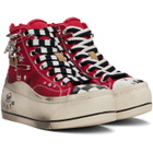 R13 Red Kurt High Top Sneakers