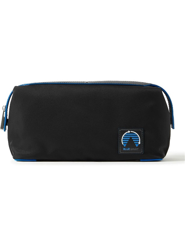 Photo: Montblanc - Blue Spirit Leather-Trimmed ECONYL Wash Bag