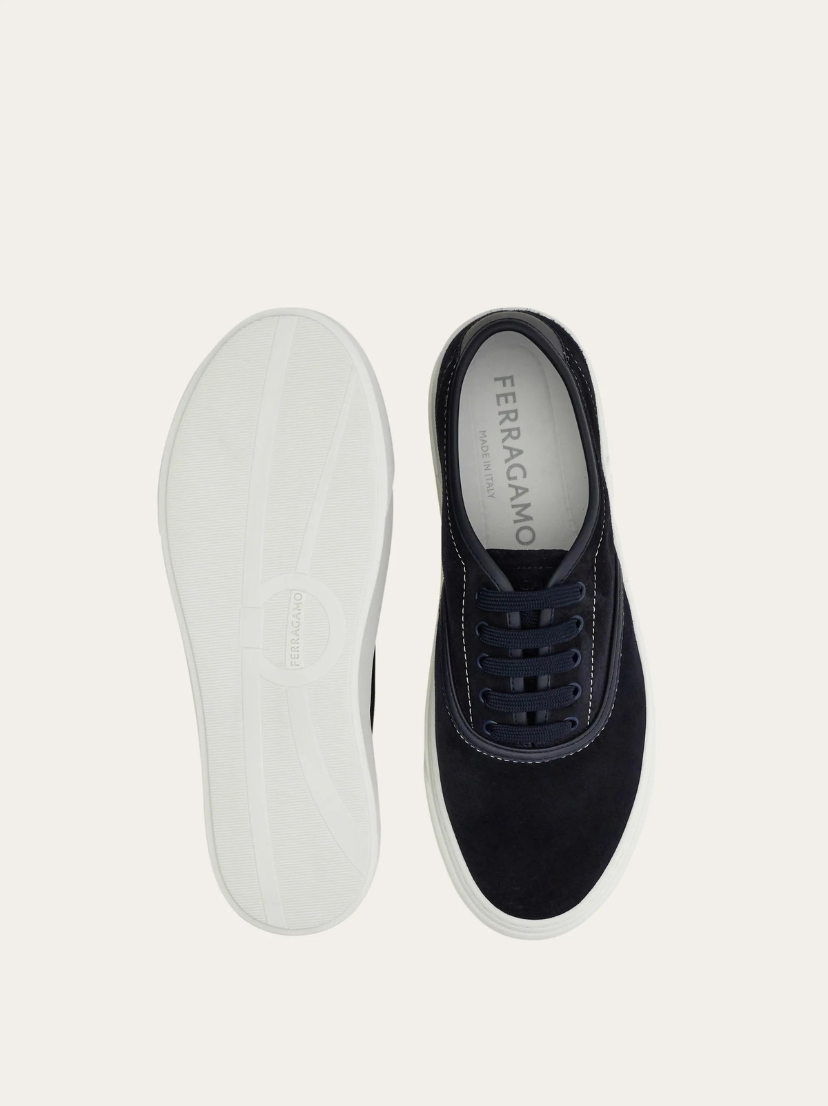 Ferragamo Mens Gancini sneaker in Blue