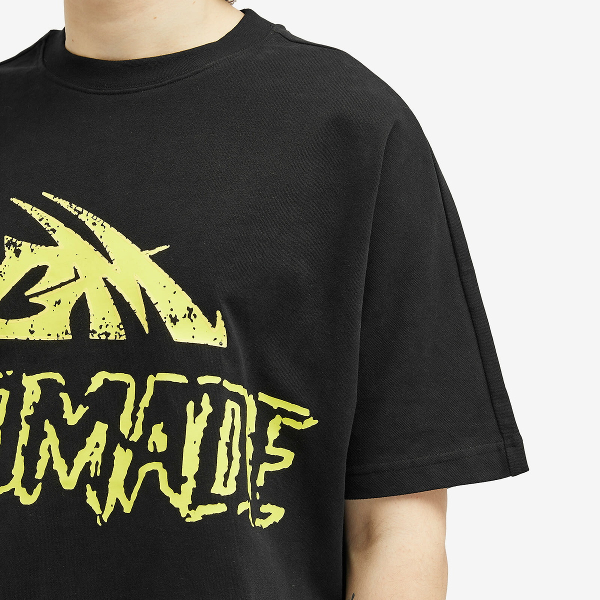 God Made Men's GM Neon Logo T-Shirt in Black