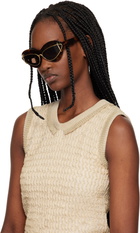 LOEWE Brown & Gold Double Frame Sunglasses