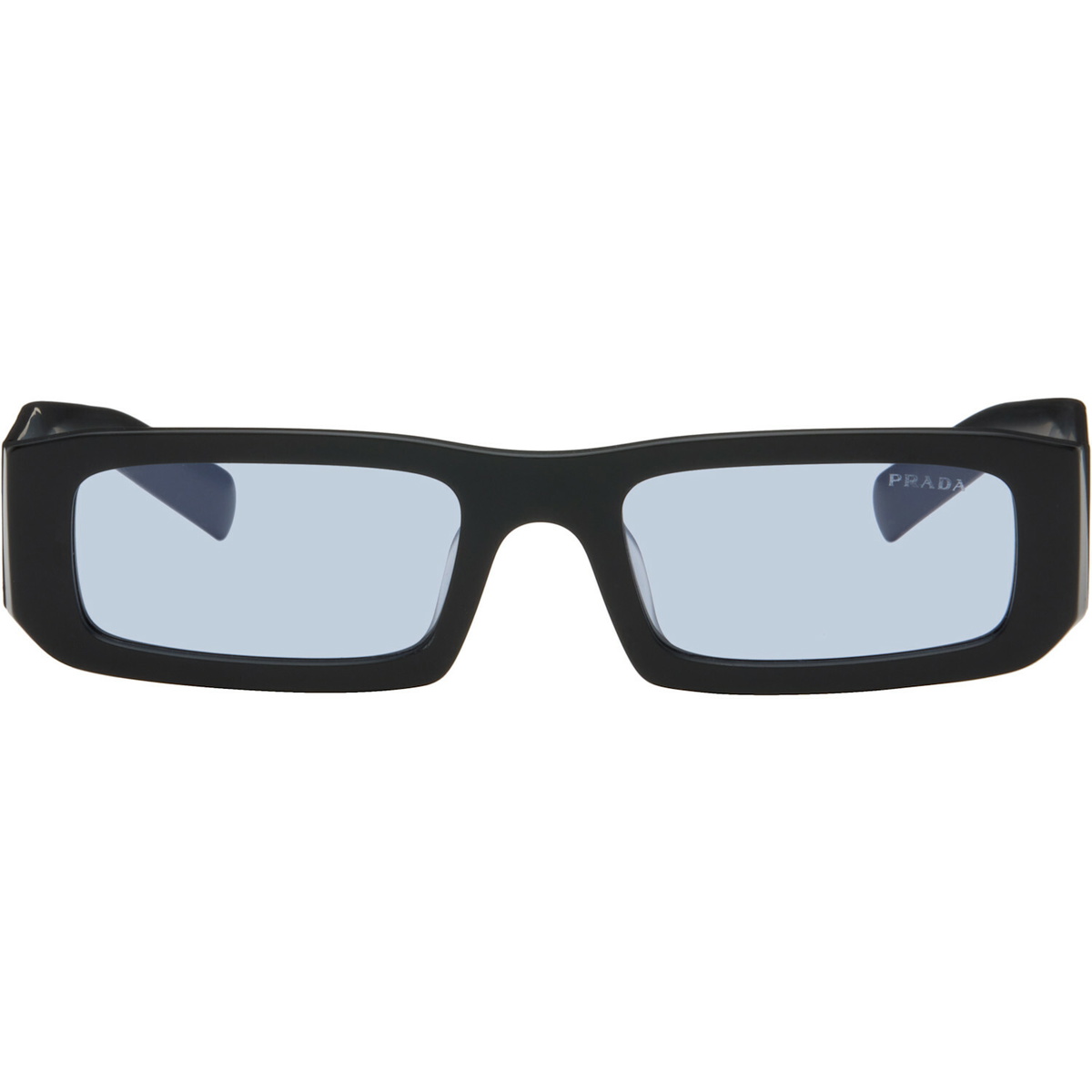 Prada Eyewear Black Rectangular Sunglasses