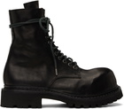 A Diciannoveventitre Black Prisma Combat Boots