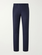 Kiton - Straight-Leg Virgin Wool Suit Trousers - Blue