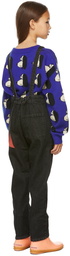 Bobo Choses Kids Black Denim Geometric Overalls