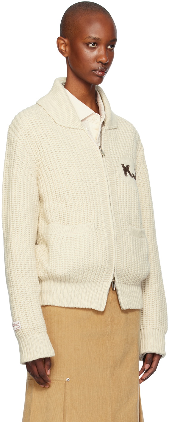 Kijun Off-White KJ Cowichan Cardigan