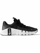 Nike Training - Free Metcon 5 Rubber-Trimmed Mesh Sneakers - Black