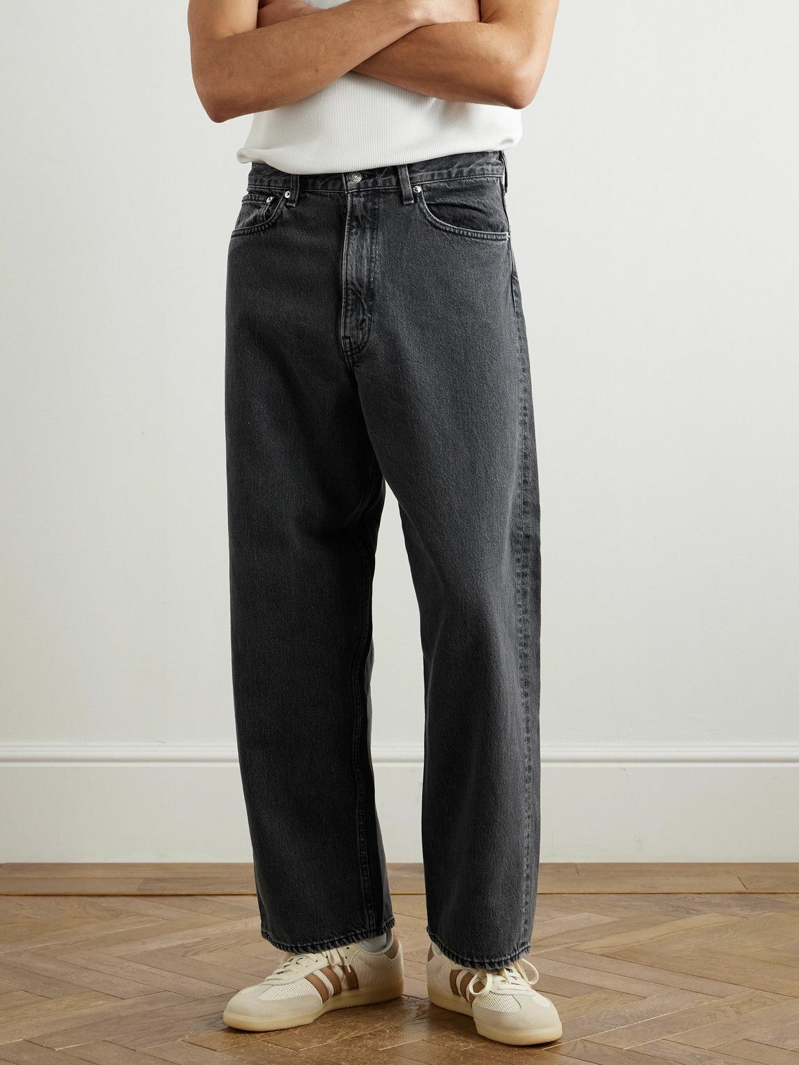 OrSlow - Super Dad's Wide-Leg Jeans - Gray