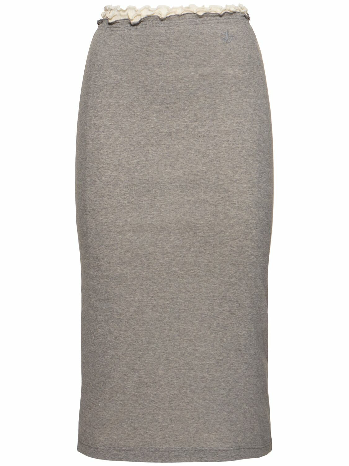 Jil Sander Printed ruffled midi skirt Jil Sander