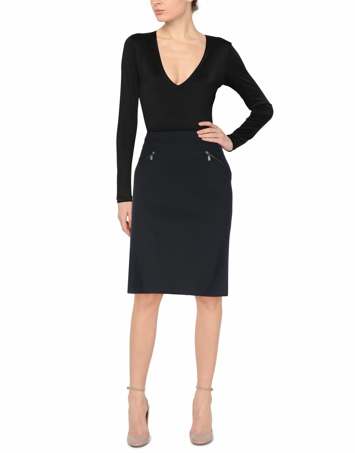 Belstaff Womens Midi skirt in Black