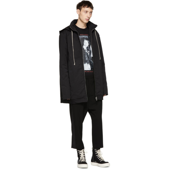 Rick Owens Drkshdw Black Dirt Windbreaker Rick Owens Drkshdw