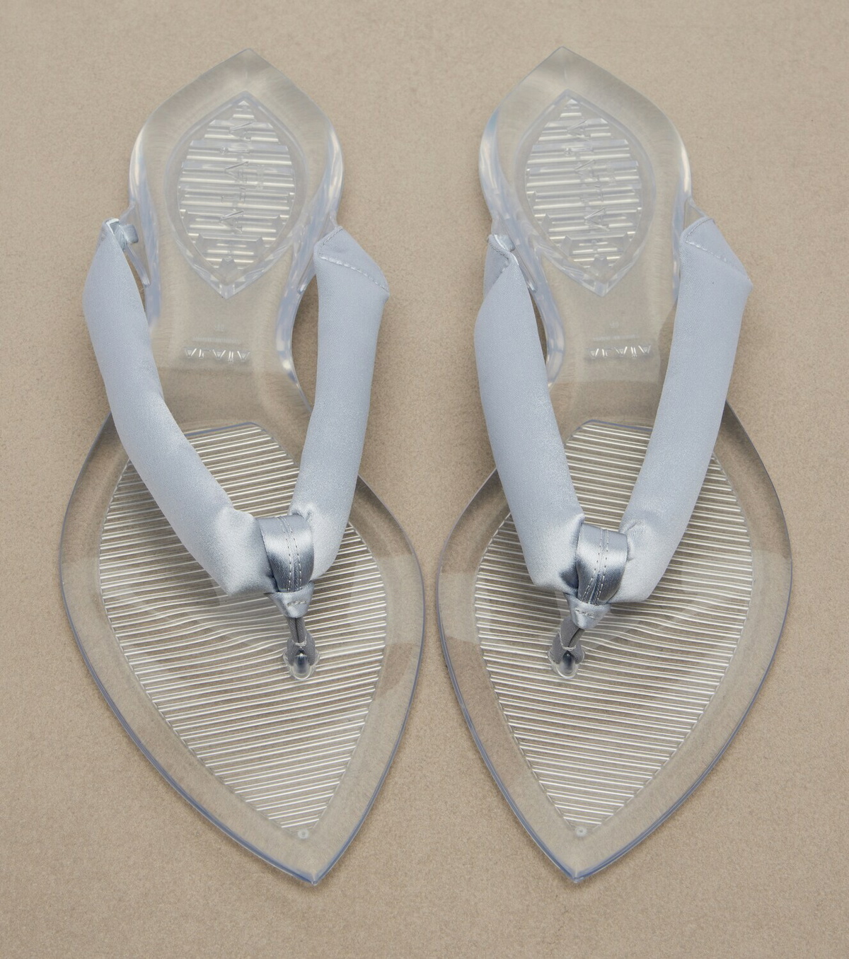 Alaïa Invisible satin thong sandals