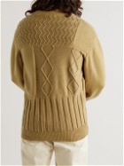 11.11/eleven eleven - Ribbed Cable-Knit Merino Wool Sweater - Yellow
