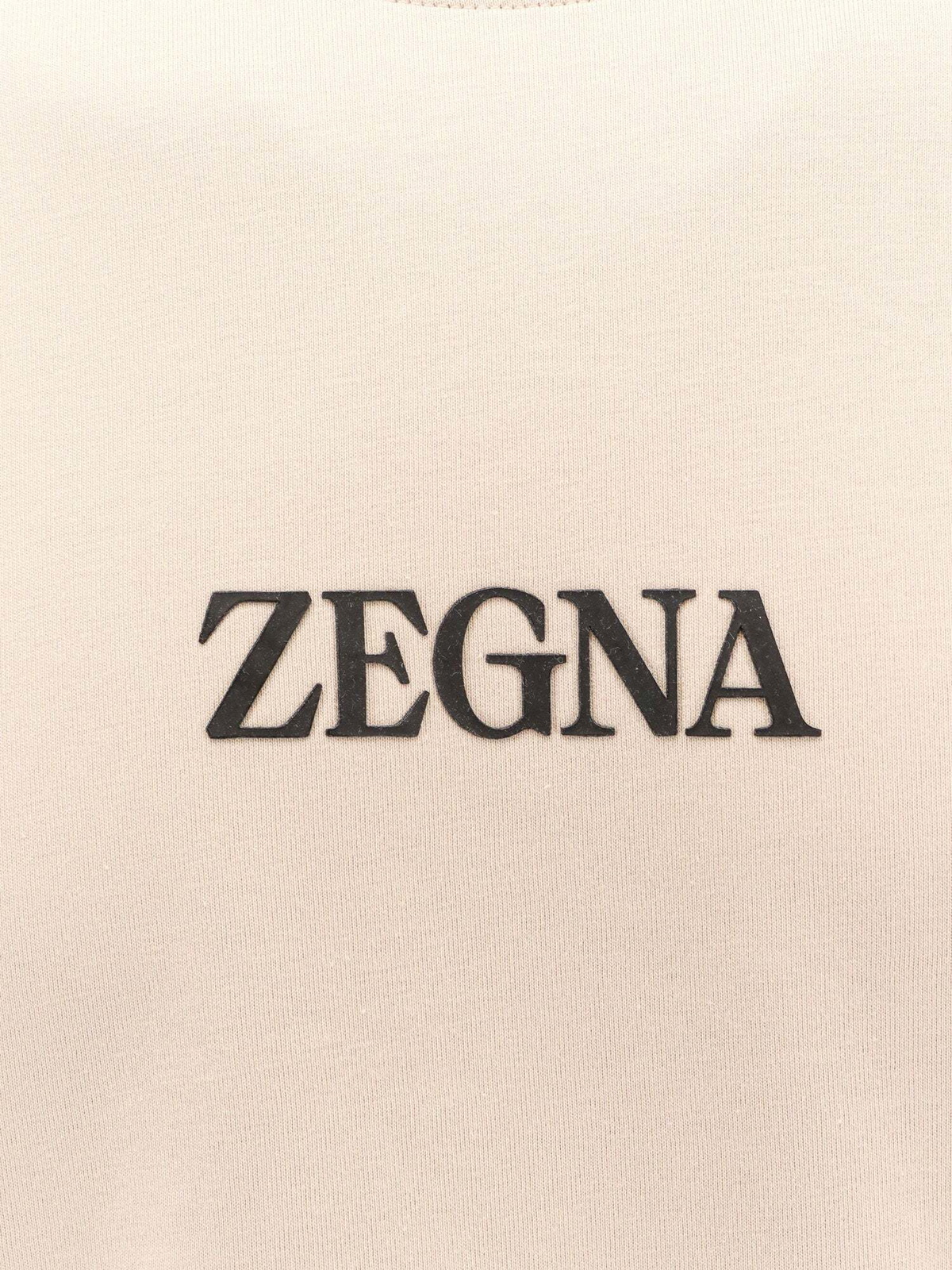 Zegna T Shirt Beige Mens Zegna