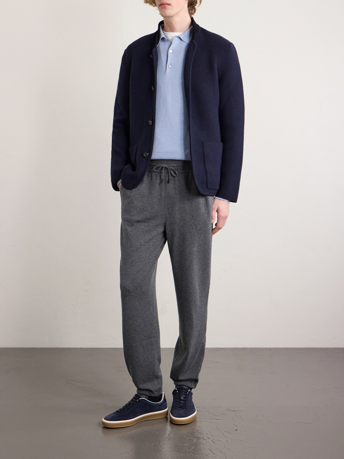 Loro Piana - Merano Tapered Cashmere Trousers - Gray