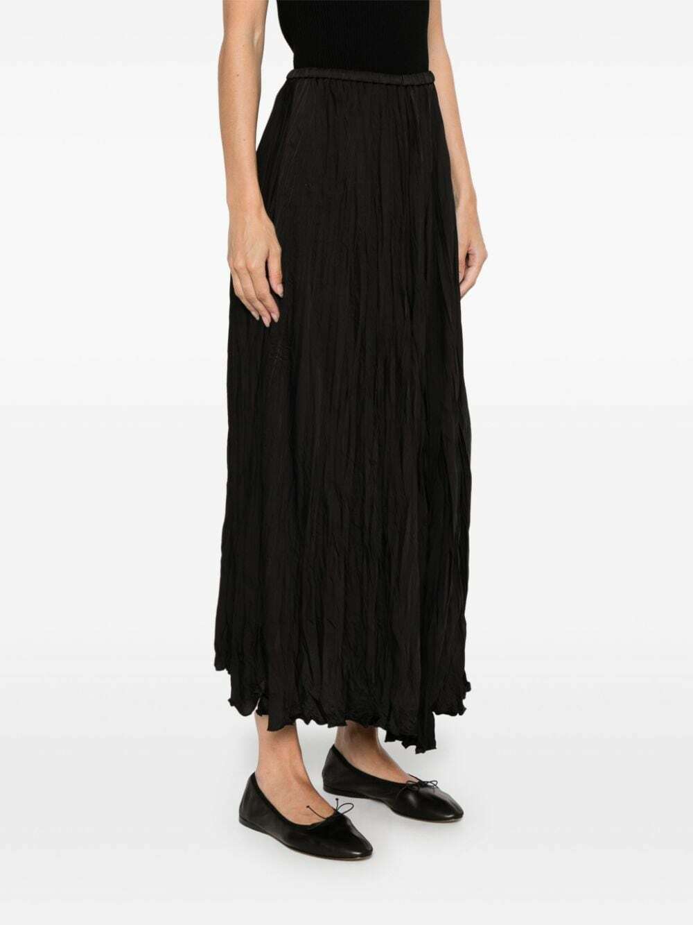 未着用　Forte Forte　twill midi skirt　Ⅲ Forte Forte elastic-waist Midi Skirt | Brown | FARFETCH