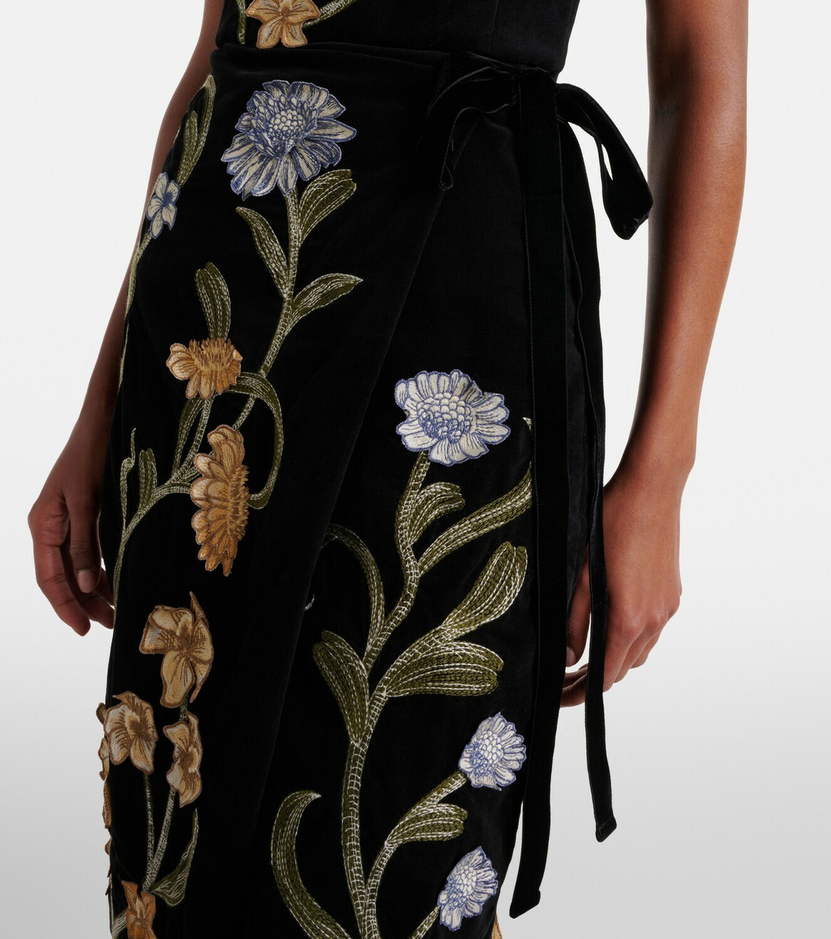 Agua by Agua Bendita Cinefila Laguna velvet maxi dress