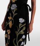 Agua by Agua Bendita Cinefila Laguna velvet maxi dress