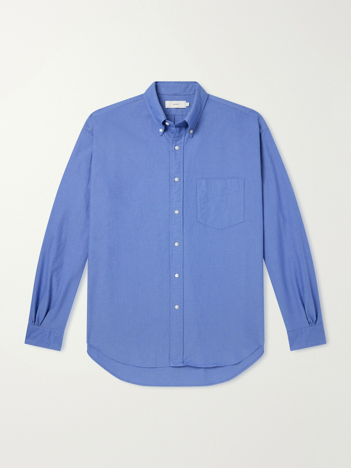 Graphpaper - Cotton-Oxford Shirt - Blue