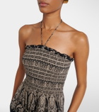 Veronica Beard Ayanna paisley shirred maxi dress