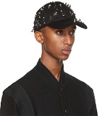 Givenchy Black Canvas Stud Cap