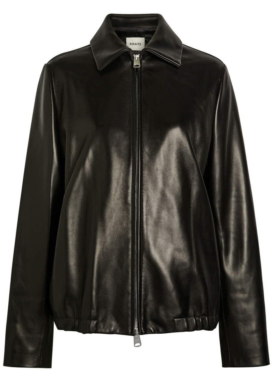 Angelica Leather Jacket in Black Rodebjer